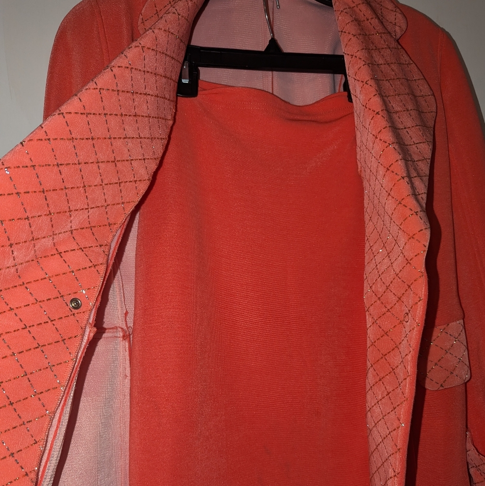 Litton's Uptown Bridal 2 piece coral business suits size small